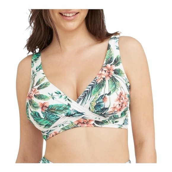 Sea Level Cross Front, Tango G Cup Cross Front Swim Bra White NWT - Picture 7 of 7